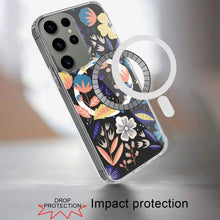 For Samsung Galaxy S24 Case Magnetic Circle Unique Design on Hybrid Phone Cover