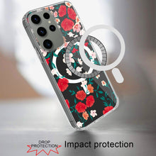 For Samsung Galaxy S24 Case Magnetic Circle Unique Design on Hybrid Phone Cover