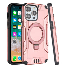 For iPhone 15 PRO Case Magnetic Charging Brushed Metallic + 2 Tempered Glass