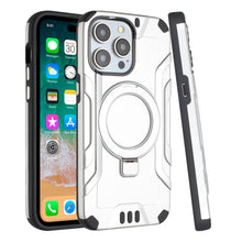 For iPhone 15 PRO Case Magnetic Charging Brushed Metallic + 2 Tempered Glass