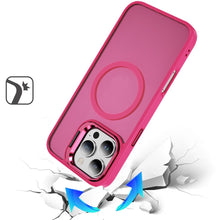 For iPhone 16 PRO MAX Case Magnetic Circle w/ Camera Lens Stand + Tempered Glass