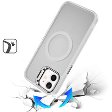 For iPhone 11 6.1 in. Case Magnetic Circle w/ Camera Lens Stand + Tempered Glass