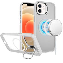 For iPhone 12/12 Pro Case Magnetic Circle w/ Camera Lens Stand + Tempered Glass