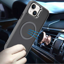 For iPhone 15 Case Magnetic Circle w/ Camera Lens Stand + 2 Tempered Glass