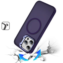 For iPhone 13 Pro Max 6.7 inch Case Magnetic Circle with Rear Camera Lens Stand