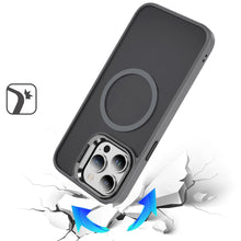 For iPhone 13 Pro Max 6.7 inch Case Magnetic Circle with Rear Camera Lens Stand