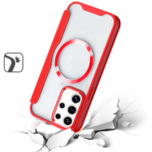 For Samsung Galaxy S24+ Plus Case Bank Card Flap Magnetic Charging Hybrid Cover