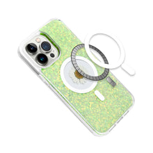 For iPhone 15 Pro Max Case Epoxy Real Flower Glitter Hybrid +2 Screen Protectors