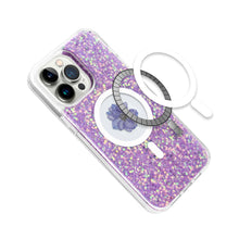 For iPhone 15 Pro Max Case Epoxy Real Flower Glitter Hybrid +2 Screen Protectors