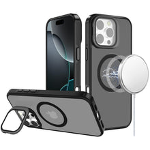 For iPhone 16 PRO MAX Case Aluminum Lens Cover Magnetic Circle + Tempered Glass