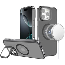 For iPhone 16 PRO MAX Case Aluminum Lens Cover Magnetic Circle + Tempered Glass
