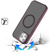 For iPhone 12 Pro Max Case Aluminum Lens Cover Magnetic Circle + Tempered Glass