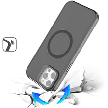 For iPhone 12 Pro Max Case Aluminum Lens Cover Magnetic Circle + Tempered Glass