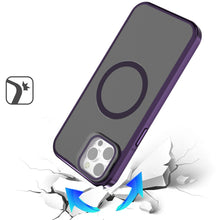 For iPhone 12 Pro Max Case Aluminum Lens Cover Magnetic Circle + Tempered Glass