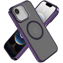 For iPhone 16e Case Aluminum Frame Magnetic Circle Lens Cover + Tempered Glass