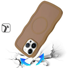 For iPhone 13 Pro Max Case Wavy Side Grip with Magnetic Circle Phone Cover