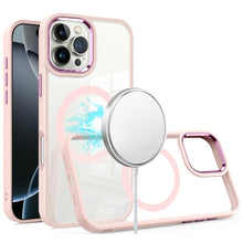 For iPhone 16 PRO MAX Case Magnetic Circle with Metal Buttons + Tempered Glass