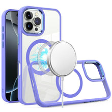 For iPhone 16 PRO MAX Case Magnetic Circle with Metal Buttons + Tempered Glass