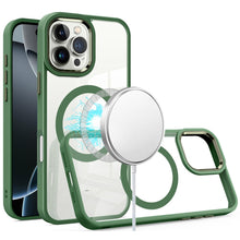 For iPhone 16 PRO MAX Case Magnetic Circle with Metal Buttons + Tempered Glass