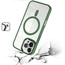 For iPhone 16 PRO MAX Case Magnetic Circle with Metal Buttons + Tempered Glass