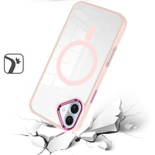 For iPhone 16 Plus 6.7in Case Magnetic Circle with Metal Buttons +Tempered Glass