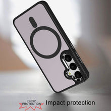 For Samsung Galaxy S24 FE Case Magnetic Ring Hybrid Phone Cover w/ Metal Buttons