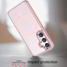 For Samsung Galaxy S24 FE Case Magnetic Ring Hybrid Phone Cover w/ Metal Buttons