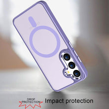 For Samsung Galaxy S24 FE Case Magnetic Ring Hybrid Phone Cover w/ Metal Buttons