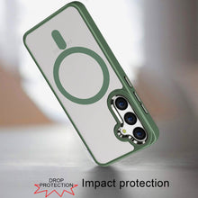 For Samsung Galaxy S24 FE Case Magnetic Ring Hybrid Phone Cover w/ Metal Buttons