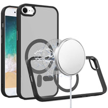 For iPhone 16e Case Thick Magnetic Circle with Metal Buttons + Tempered Glass