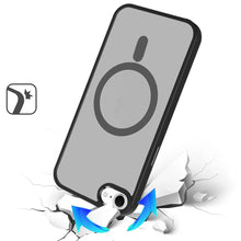 For iPhone 16e Case Thick Magnetic Circle with Metal Buttons + Tempered Glass