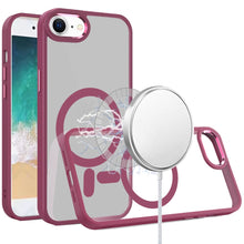 For iPhone 16e Case Thick Magnetic Circle with Metal Buttons + Tempered Glass