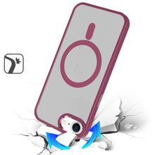 For iPhone 16e Case Thick Magnetic Circle with Metal Buttons + Tempered Glass