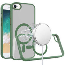 For iPhone 16e Case Thick Magnetic Circle with Metal Buttons + Tempered Glass