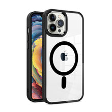 For iPhone 12/12 Pro Case Magnetic Ring Hybrid Metal Buttons + Tempered Glass