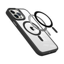 For iPhone 13 PRO Case Magnetic Ring Hybrid Phone Cover with Metal Buttons