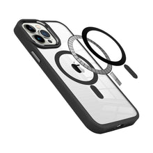 For iPhone 11 6.1 in. Case Magnetic Circle with Metal Buttons + Tempered Glass