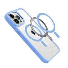 For iPhone 15 Pro Max Case Magnetic Circle Metal Buttons + 2 Screen Protectors