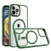 For iPhone 14 PRO MAX Case Magnetic Ring Hybrid Cover with Metal Buttons