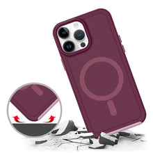 For iPhone 13/14 Case Shock-absorbent Magnetic Circle Cover + Tempered Glass
