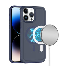 For iPhone 12 Pro Max Case Shock-absorbent Magnetic Circle Cover +Tempered Glass