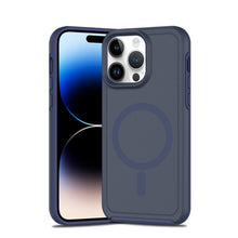 For iPhone 12 Pro Max Case Shock-absorbent Magnetic Circle Cover +Tempered Glass