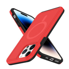 For iPhone 12 Pro Max Case Shock-absorbent Magnetic Circle Cover +Tempered Glass