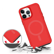 For iPhone 12 Pro Max Case Shock-absorbent Magnetic Circle Cover +Tempered Glass
