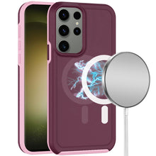 For Samsung S23 Ultra Case Magnetic Circle Dual Layer Shock absorbent Cover