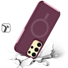 For Samsung Galaxy S24 Ultra Case Shock-absorbent Magnetic Charging Hybrid Cover