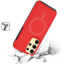 For Samsung Galaxy S24 Ultra Case Shock-absorbent Magnetic Charging Hybrid Cover