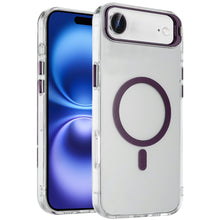 For iPhone Air Case Metallic Camera Stand with Magnetic Circle + Tempered Glass