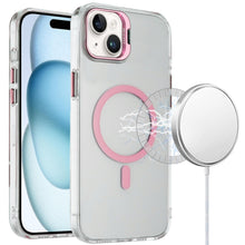 For iPhone 15 Case Metallic Camera Stand with Magnetic Circle + 2 Tempered Glass