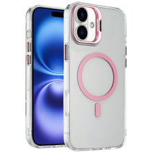For iPhone 17 Case Metallic Camera Stand with Magnetic Circle + Tempered Glass